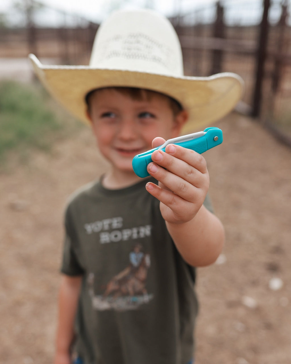 GREEN RUBBER KIDS POCKET KNIFE