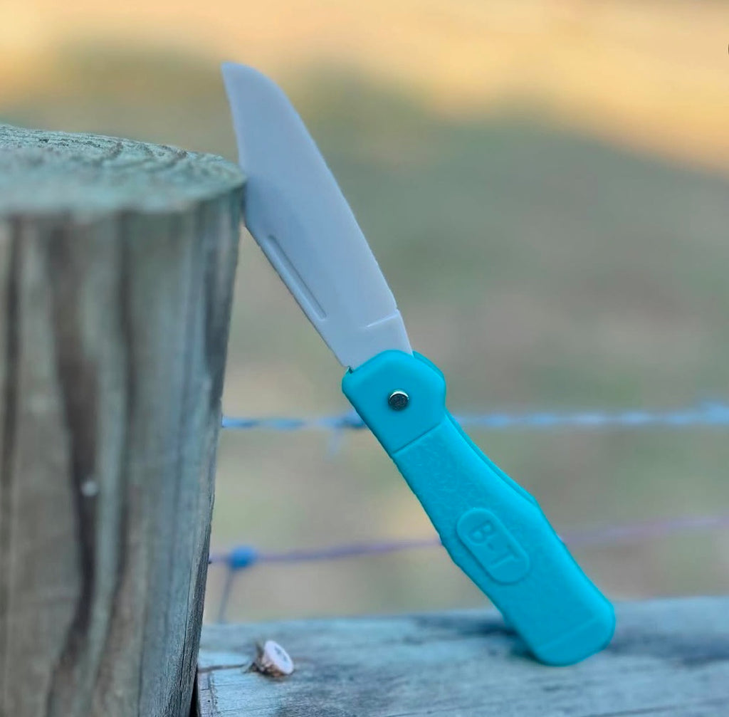 GREEN RUBBER KIDS POCKET KNIFE