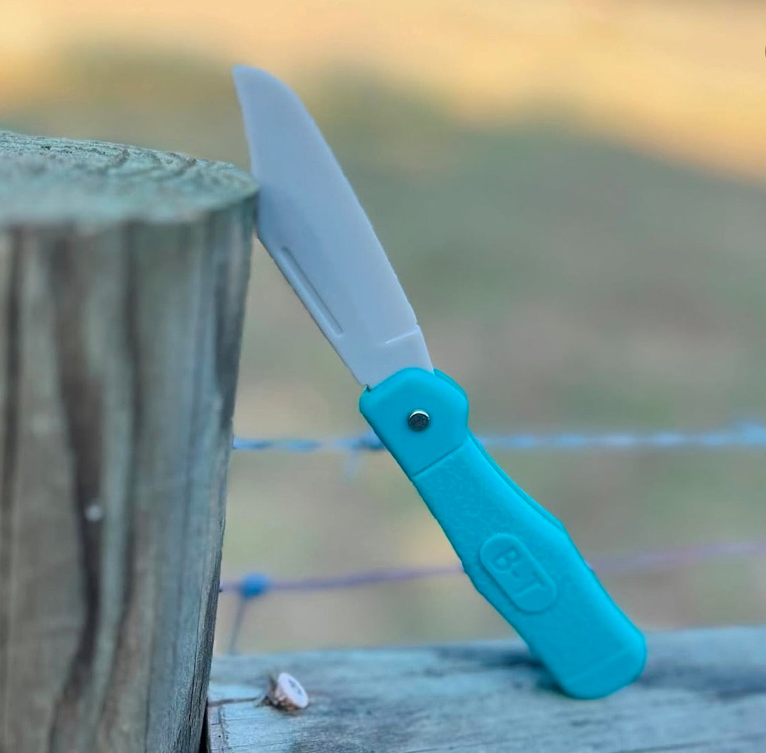 GREEN RUBBER KIDS POCKET KNIFE