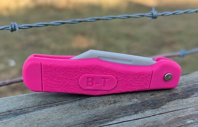 PINK RUBBER KIDS POCKET KNIFE
