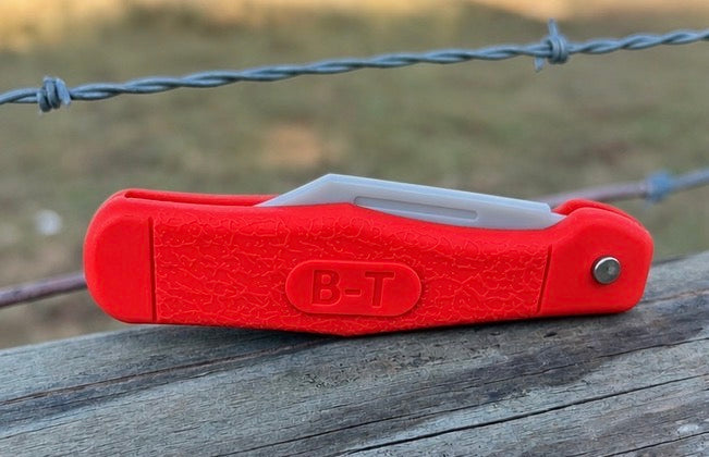 RED RUBBER KIDS POCKET KNIFE